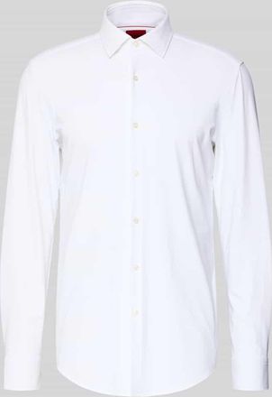 HUGO BOSS Slim Fit Business-Hemd Modell KENNO in Weiss, Gr&ouml;&szlig;e 38