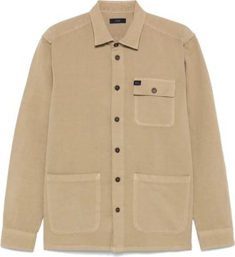 Fay Giacca-camicia con bottoni - Toni neutri