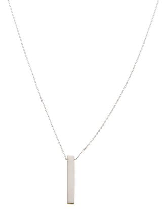 Italian Gold, Inc 10K Engravable Long Cube Adjustable Necklace