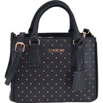 Bebe Sagan Studded Mini Satchel in Black at Nordstrom Rack