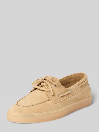 Copenhagen Schn&uuml;rschuhe aus echtem Leder in Sand, Gr&ouml;&szlig;e 36