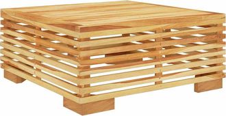 vidaXL Mesa De Centro Para Jard&iacute;n Madera Maciza Teca 69,5x69,5x31 Cm Vidaxl