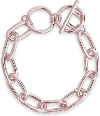 Sterling Forever Linked Toggle Bracelet