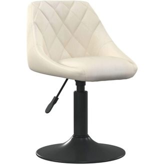 vidaXL Taburete De Cocina De Terciopelo Crema Vidaxl