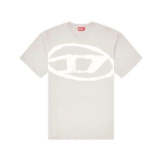 Diesel T-Shirts, male, Beige, Size: S T-Shirts