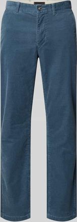 Tommy Hilfiger Straight Leg Cordhose aus Baumwoll-Mix Modell DENTON in Blau, Größe 32/32
