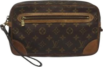 Louis Vuitton Pre-owned Tela clutches - - Pre-owned - Donna - Marrone - ONE SIZE
