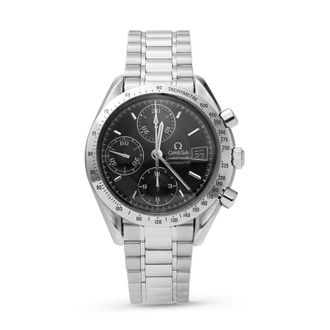 Omega Pre-owned Omega Speedmaster Date Black Dial Mens Watch 3513.50.00
