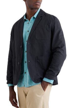 Seasalt Cornwall Towen Organic Cotton Blazer in Inkwell at Nordstrom, Size Xx-Large