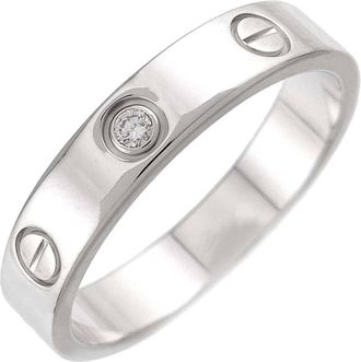 Cartier Silver White Gold (18K) Band Ring (Pre-Owned)