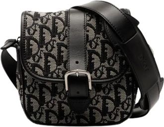 Dior Pre-owned Cross Body Bags, female, Black, Size: ONE SIZE Pre-owned Canvas Crossbody Bag