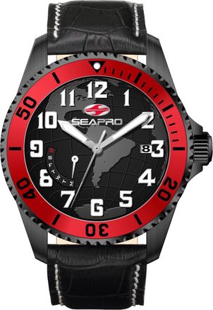 Seapro Mens Voyager Black Dial Watch
