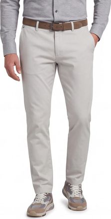 Gardeur chino broek gebroken wit effen katoen