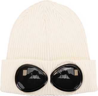 C.P. Company C.p. Company, Accessoires, Heren, Wit, ONE Size, Katoen, Geribbelde muts