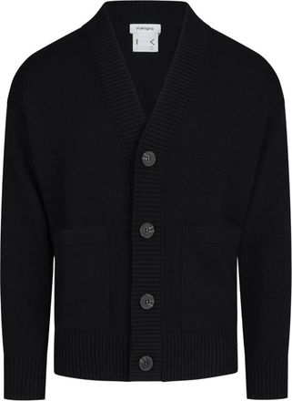 KANGRA Cardigan - Heren - Vesten - Zwart - L - Katoen - Truien & Vesten