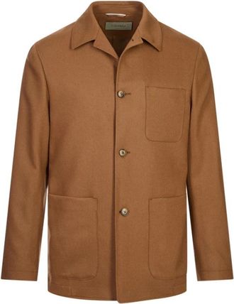 Canali Licht Jack - Heren - Zomerjassen - Bruin - L - Jassen