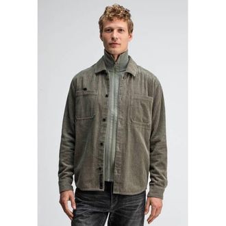 Butcher of Blue corduroy overshirt kaki