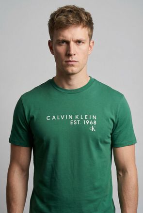 Calvin Klein Jeans T-Shirt CALVIN KLEIN JEANS GRAPHIC TEE, Herren, Gr. XXL, enchanted forest, Web, Obermaterial: 100% Baumwolle, unifarben, klassisch normal, Rundhals, e