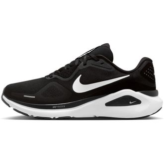 Nike Nike Mens Structure 26 Running Shoes, Black/White/Cool Grey/Metallic, 10.5
