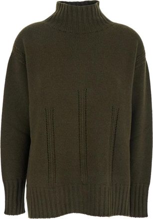 Tom Ford Truien & Vesten, Dames, Bruin, S, Katoen, Bruine Mock Neck Sweater Kasjmier Katoen
