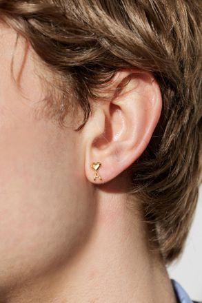 Ami Brass Earrings, Mens, Gold