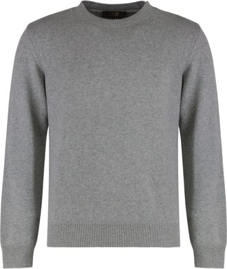 Moorer Maglione a coste - Grigio