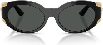 Versace Ve 4503U Zonnebril - Dames - Zonnebrillen - Zwart - 55 MM - Nylon - Accessoires