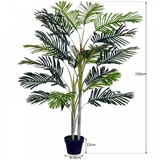 OUTSUNNY 150cm Artificial Plant with Pot | TJ Hughes