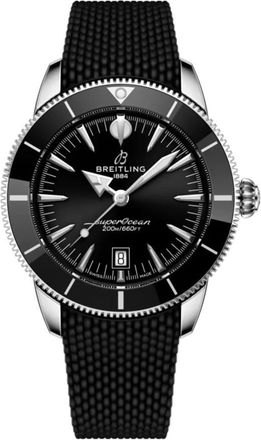 Breitling Superocean Heritage B31 Automatic 44 Black Dial Rubber Strap Mens Watch AB3112241B1S1