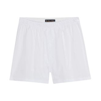 Brooks Brothers Boxer in Popeline di Cotone - - Underwear - Uomo - Bianco - 2XL
