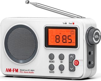 OEM Radio Port&aacute;til Fm/am(mw), Radio Port&aacute;til Peque&ntilde;a, Radio De Transistores Con Excelente Recepci&oacute;n Y Alta Calidad De Sonido, Con Conexi&oacute;n Temporizada/pan