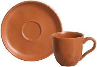 Porto Brasil Coffee Cup & Saucer - Set of 6 in Terracotta at Nordstrom