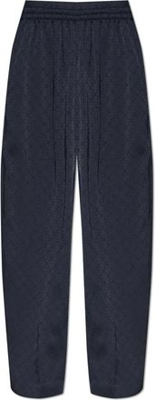 Casablanca Dames, Broeken, Blauw, Maat: S Satijn