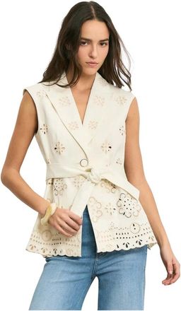 Veronica Beard Donna, Giacche, Beige, L, new