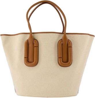 Marc Jacobs Babe Tote In Canvas - Dames - Shoppers - Beige - ONE Size - Katoen - Tassen