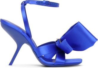 Ferragamo Helena 105 Satin Bow Sandals, Size 6.5 C