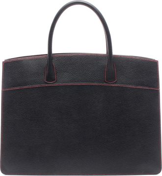 Herm&egrave;s Pre-owned Hermes Chevre de Coromandel Whitebus GM Ladies NIII14RBWU5BS6BP