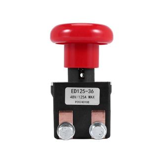 OEM Adecuado Para El Interruptor De Parada De Emergencia Ed125-36 De 48 V Y 125 A, Aplicable A Las Carretillas Elevadoras El&eacute;ctricas Apiladoras Big Joe Ez