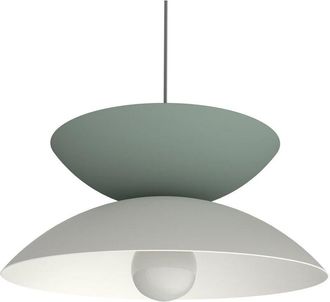 Lumicom Sablier Sospensione, 1X E27, max 42W, metallo, verde iceberg/bianco, D40cm - Lumicom
