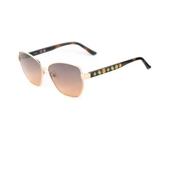 Guess Sunglasses, female, Yellow, Size: ONE SIZE Metal Frame Sunglasses