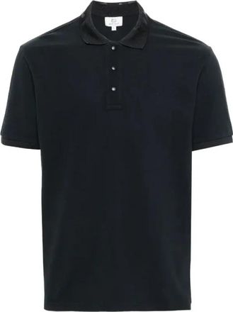 Woolrich Embossed Logo Polo - Heren - Polos - Blauw - S - Katoen - Tops