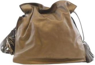 Loewe Pre-owned Bucket Bags, female, Brown, Size: ONE SIZE Pre-owned Shoulder Bag