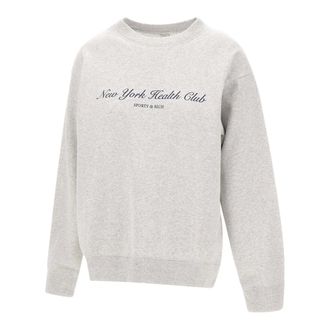 Sporty & Rich Sweatshirts, female, Gray, Size: XS NY Health Club Sweatshirt