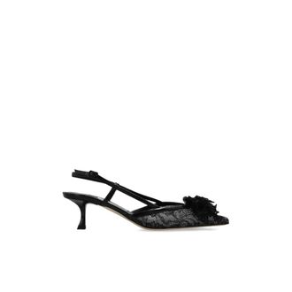 Jimmy Choo London Schoenen, Dames, Zwart, 39 1/2 EU, Leer, Mimmi Schoenen met Hak