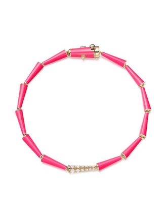 Melissa Kaye Bracciale in oro 18kt e diamanti - Rosa