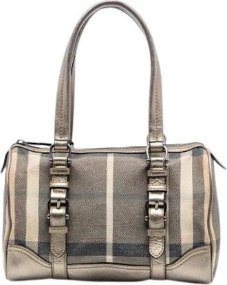Burberry Pre-owned Handbags, female, Multicolor, Size: ONE SIZE Pre-owned Canvas Travel Bag