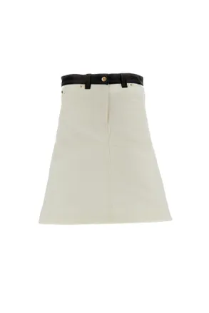 Wales Bonner Organinic Cotton Denim Skirt