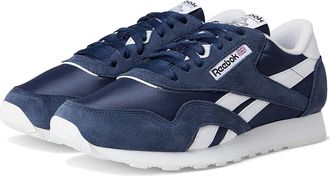 Reebok Lifestyle Classic Nylon Classic Shoes Vector Navy/White : Mens 14 - Womens 15.5 Medium, Suede/Synthetic/Textile