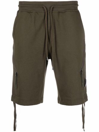 C.P. Company Trainingsshorts met ritszak - Groen