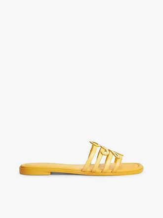 Tommy Hilfiger Logo Strap Leather Mules